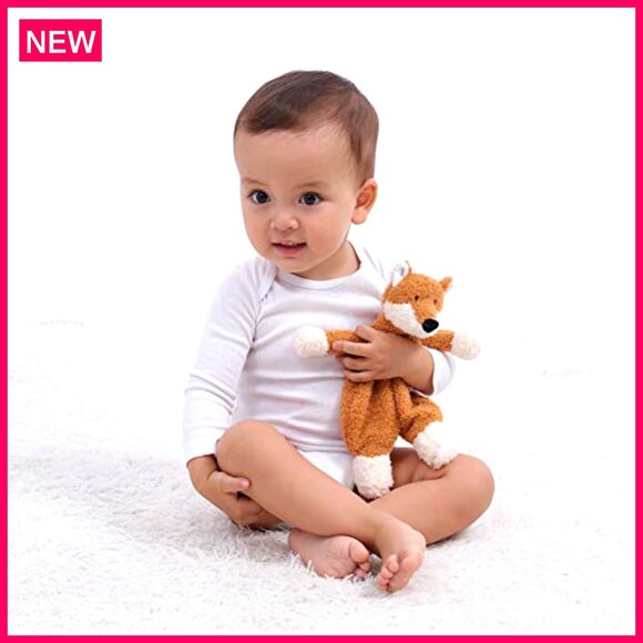 10 Inch Infant Security Blanket Plush Snuggler Soft Polyester Nursery Gift - Picture 6 of 8